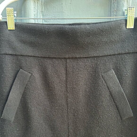 Club Monaco Black Wool Pencil Skirt, small - Picture 4 of 8